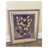 Framed Modern Floral Wall Art - 22"x26"