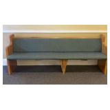 Upholstered Church Pew - 84"x22"x33"