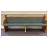 Upholstered Church Pew - 84"x22"x33"