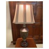Ornate Brass Style Table Lamp - 14"x29"