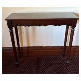 Mahogany Console Table - 32"x12"x29"