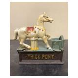 Trick Pony Cast Iron Mechanical Bank - 7"x7.5"