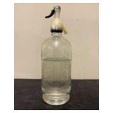 Vintage Schweppes Soda Syphon Bottle with Etched G