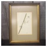 Vintage Chinese Art Painting On Silk Featuring Han