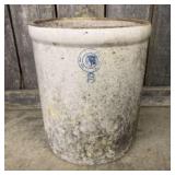 #8 Louisville Pottery Stoneware Crock - As Found 1