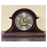 Seiko Dark Wood Mahogany Mantle Clock - 16"x10"