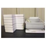 White Ceramic Apero Square Dishes 6"