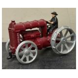 Vintage Cast Iron Fordson Tractor - 6"
