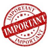 ATTENTION - PLEASE READ FOR IMPORTANT INFO