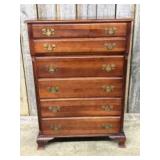 Chippendale Style 6-Drawer Chest Of Drawers With B