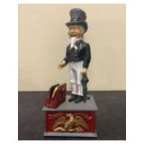 Reproduction Uncle Sam Cast Iron Mechanical Coin B