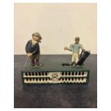 Vintage Cast Iron "Birdie Putt" Mechanical Coin Ba