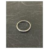 Sterling Silver Wedding Band, Size 4.5 - 3g