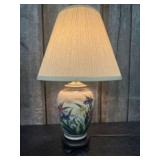 Vintage Ceramic Or Porcelain Ginger Jar Table Lamp