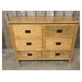 Amish-Made Mission Style Oak Dresser 17"X48"X37"