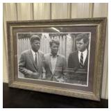 The Kennedy Brothers, Framed. JFK, RFK And Ted Ken