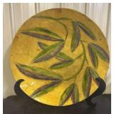 Large Bamboo Pattern Platter - Decorative Plate 29