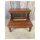 Wooden Cherry Finish Two Step - Bed Step 15"X18"X1