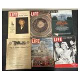 Collection of Vintage LIFE Magazines - 10"x13"