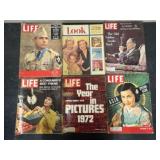 Collection of Vintage LIFE Magazines - 10"x13"