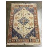 Hand-knotted Wool Serapi or Bakshaish Area Rug, fe