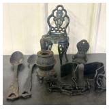 Collection Of Cast Iron Furniture-Accessories 10"
