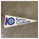 Vintage Kentucky Colonels Pennant 12"X32"