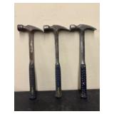 Three (3) Estwing E3-20S 20 oz. Rip Claw Hammers -