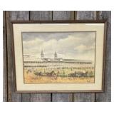 Framed 1974 Willoweise Kentucky Derby Limited Edit