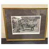 Sale of Hunters³Raising an Objection Framed Print