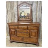 Sumter Cabinet Co. Dresser With Mirror 19"X59"X80"
