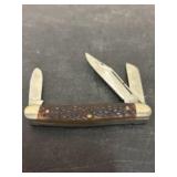 KuthMaster Tri-Bladed Stockman Pocketknife - 4"