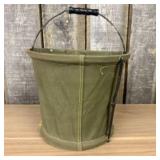 Canvas Water Bucket, Military Style Collapsible Je
