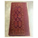 Handmade Vintage Iranian Wool Prayer Rug - 31"x61"