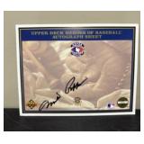 1993 Upper Deck Heroes of Baseball autographed she