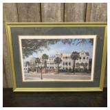 Framed Charleston, SC. Print By Cherrie Nute 36"X2