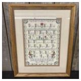 Framed Handmade Sampler 20"X24"