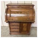 Antique Victorian Eastlake Style Walnut And Burl W