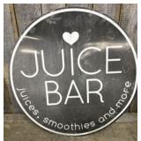 Metal Juice Bar Sign 42"