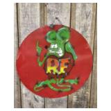 Rat Fink Metal Art Sign 24"
