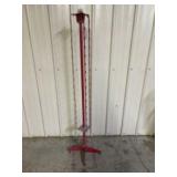 Red Metal Merchandise Display 16"X63"