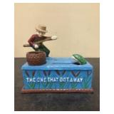 Cast Iron Mechanical Coin Bank known as "The One T