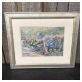 Impressionist Style Original Painting; Framed. 24"