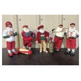 Lot Of Santa Figures 12"
