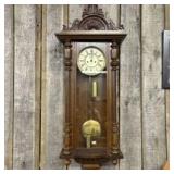 Gustav Becker Vienna Regulator Wall Clock From Lat