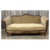 Large Newly Upholstered French Style Carved Sofa -