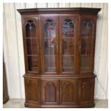 2pc. Cherry Finish China Cabinet - As Found 12"X60