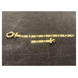 14K Gold Bracelet, Broken - 15g, 6"