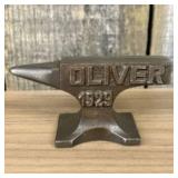Cast Iron Oliver 1929 Anvil 4.5"X3"