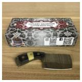 Damascus Fixed Blade Knife With Decorated Handle,